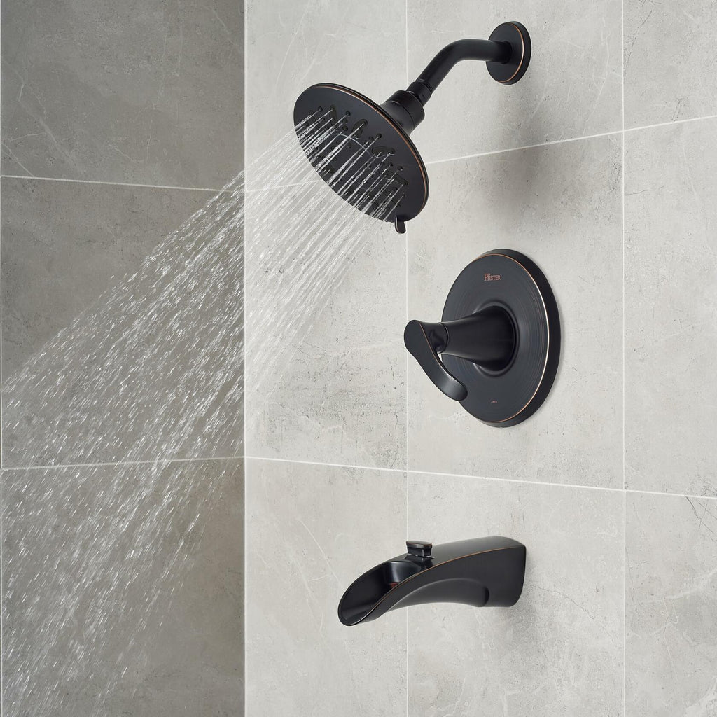 Pfister Brea Tub & Shower Trim Kit 1-Handle Tuscan Bronze 8P8WS2BRSY