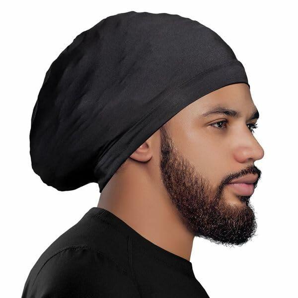 WavEnforcer Loc Cap Black Polyester Spandex Baseball Style Mens