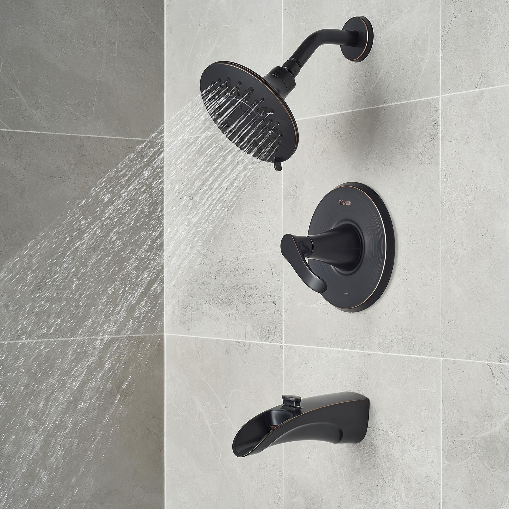 Pfister Brea Tub & Shower Trim Kit 1-Handle Tuscan Bronze 8P8WS2BRSY