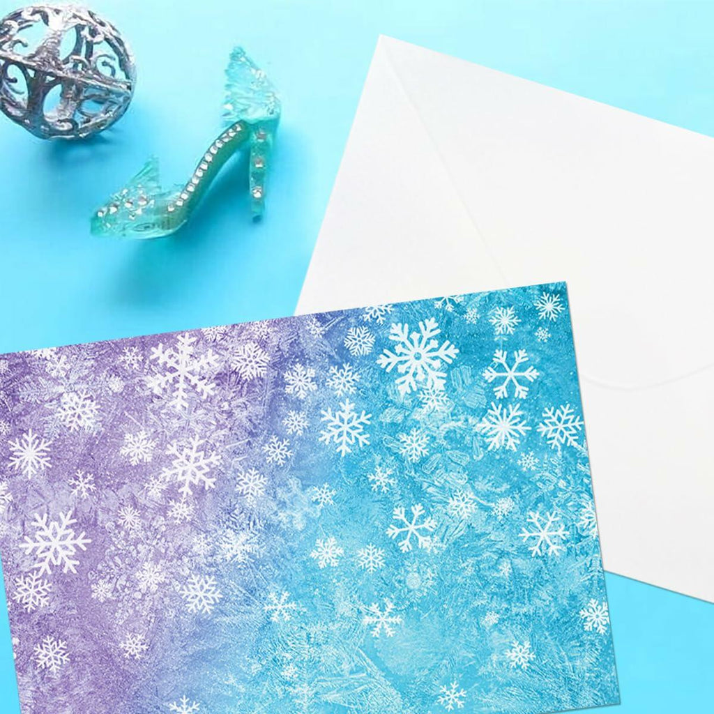VeSidyHelo Frozen Birthday Party Invitation Card 20 Guests Blue White