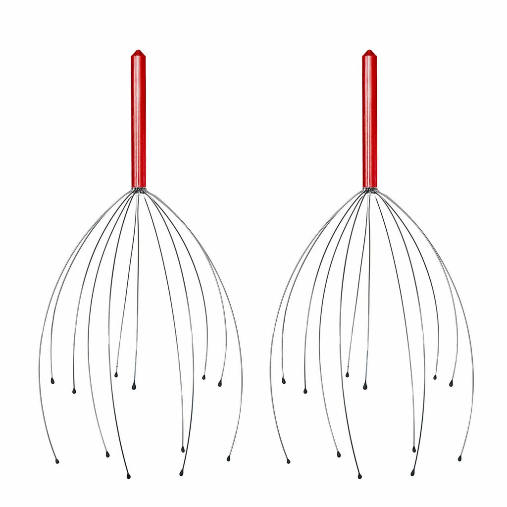 YAO & BEI Scalp Massager Tool Head Scratcher Stress Reliever Rubber Beads 4 Pack