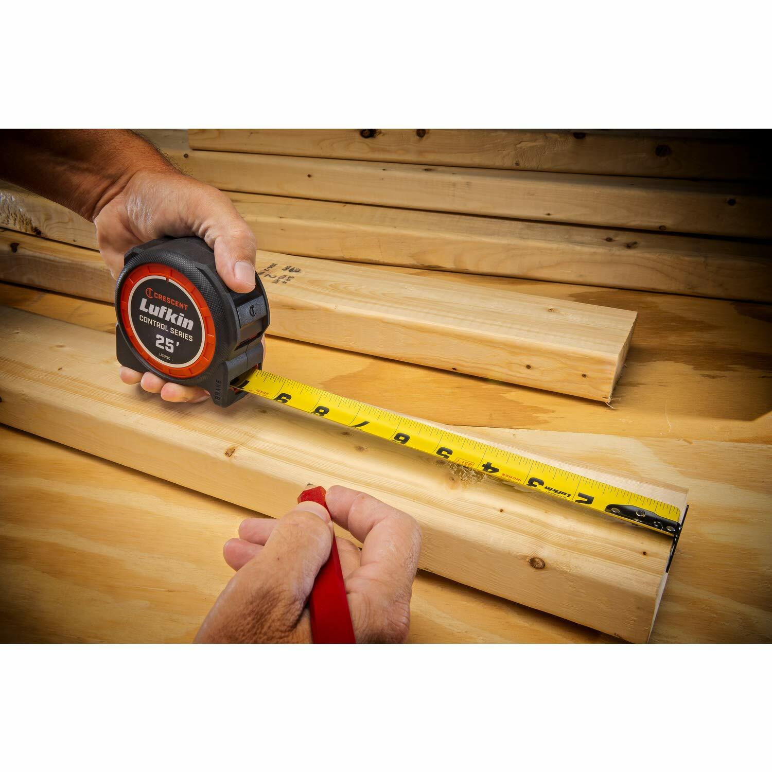 Crescent Lufkin 1-3/16 x 25' Command Control Series Yellow Clad Tape Measure