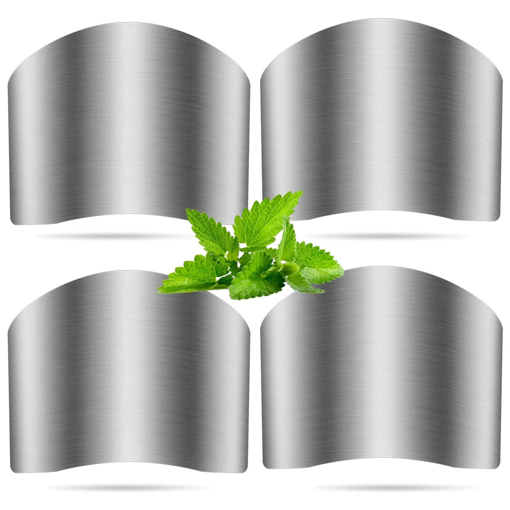 WOPIOYEN 4pcs Stainless Steel Finger Guards Knife Cutting Chopping Protector