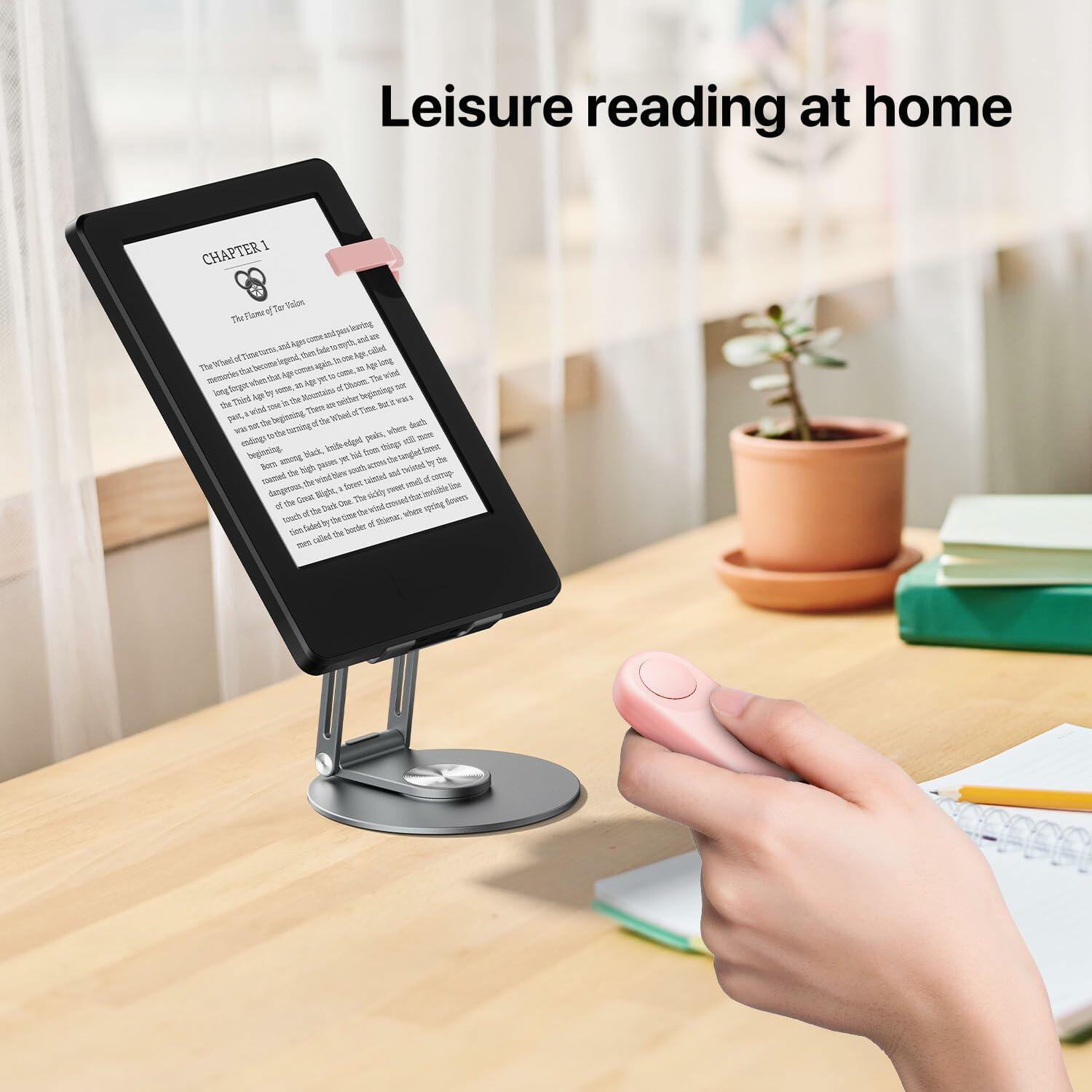 Sycelu RF Remote Control Page Turner for Kindle Paperwhite Pink