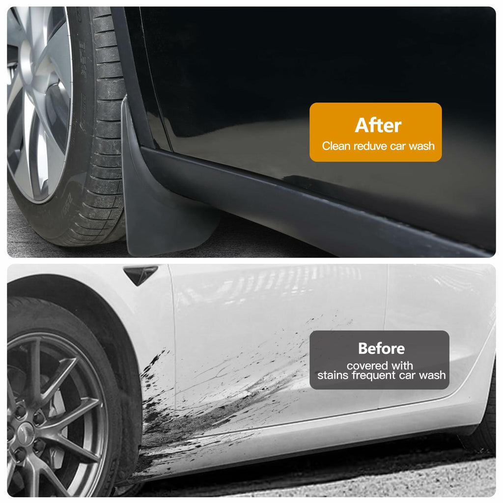 HSB Tesla Model Y Mud Flaps Splash Guards Black 2020-2024