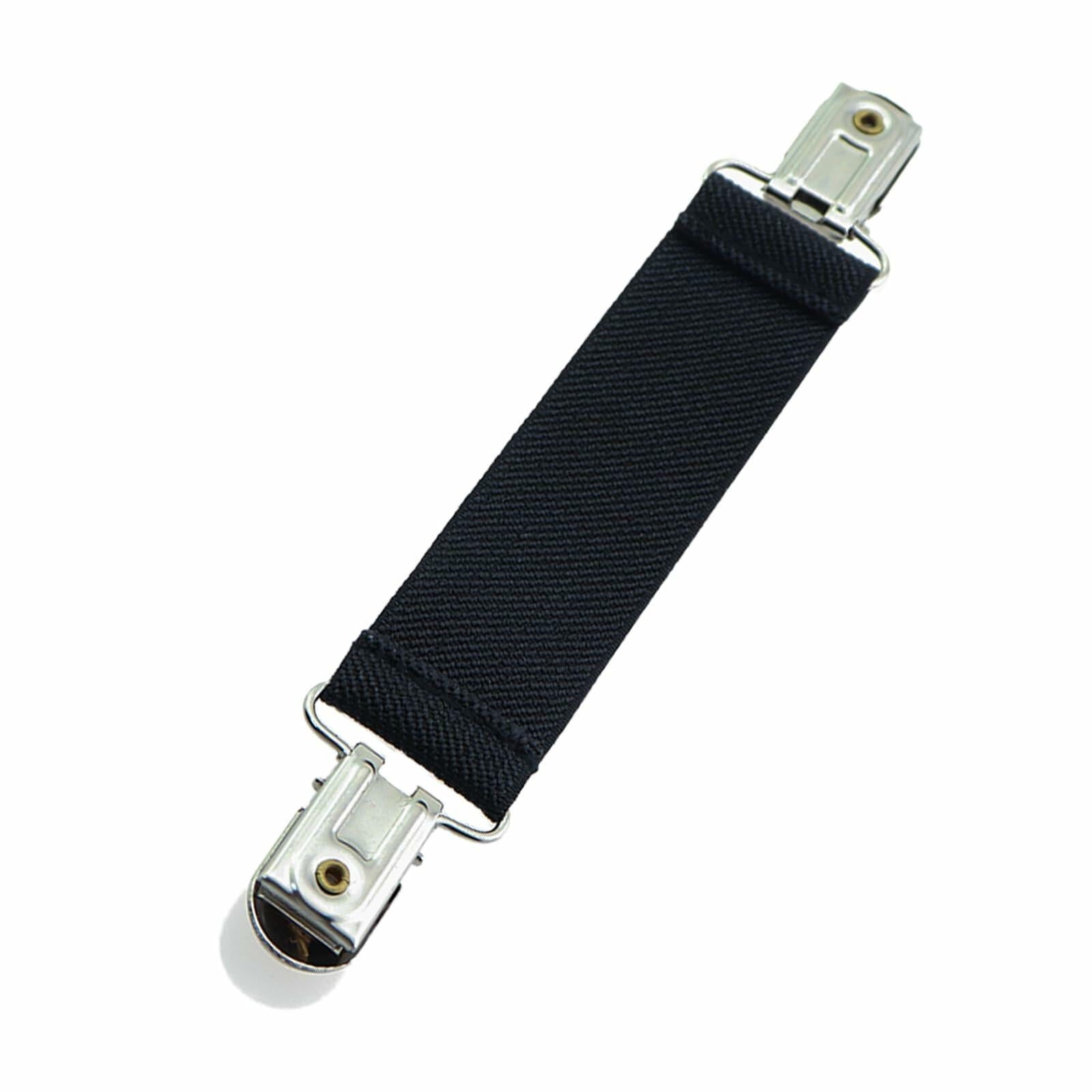 Guifeng 4PCS 150mm Stainless Steel Dress Clips Black White Elastic
