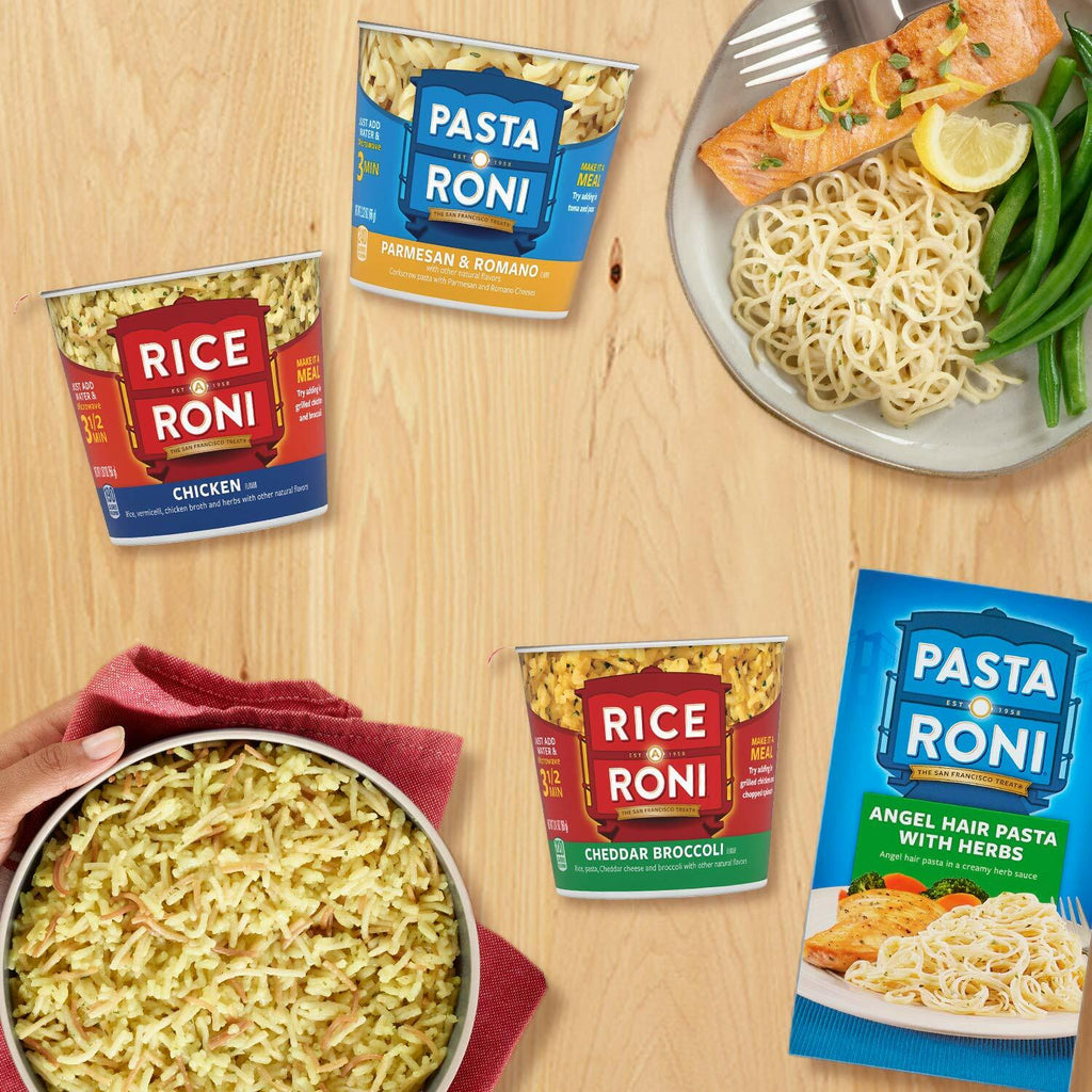 Rice-A-Roni Cups Individual Cup 2.25oz 12 Pack Microwave Ready