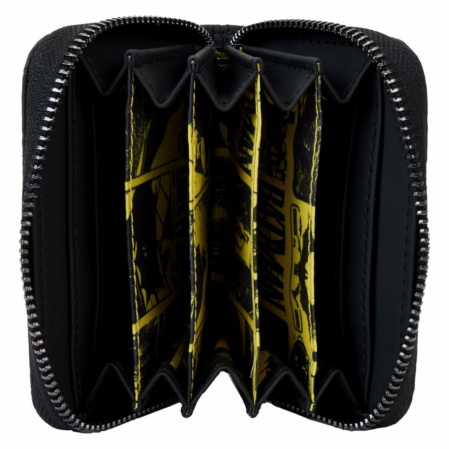 Loungefly Batman 85th Anniversary Organizer Accordion Faux Leather Black