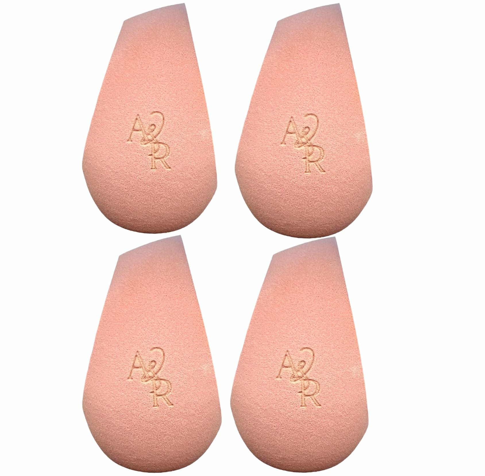 Generic A&R Beauty Blender Sponge Set 4 Pcs Browinsh Pink Latex Free
