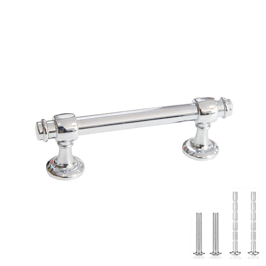 Voraus 10 Pack Cabinet Pulls Polished Chrome 3in (76mm) Drawer Handles