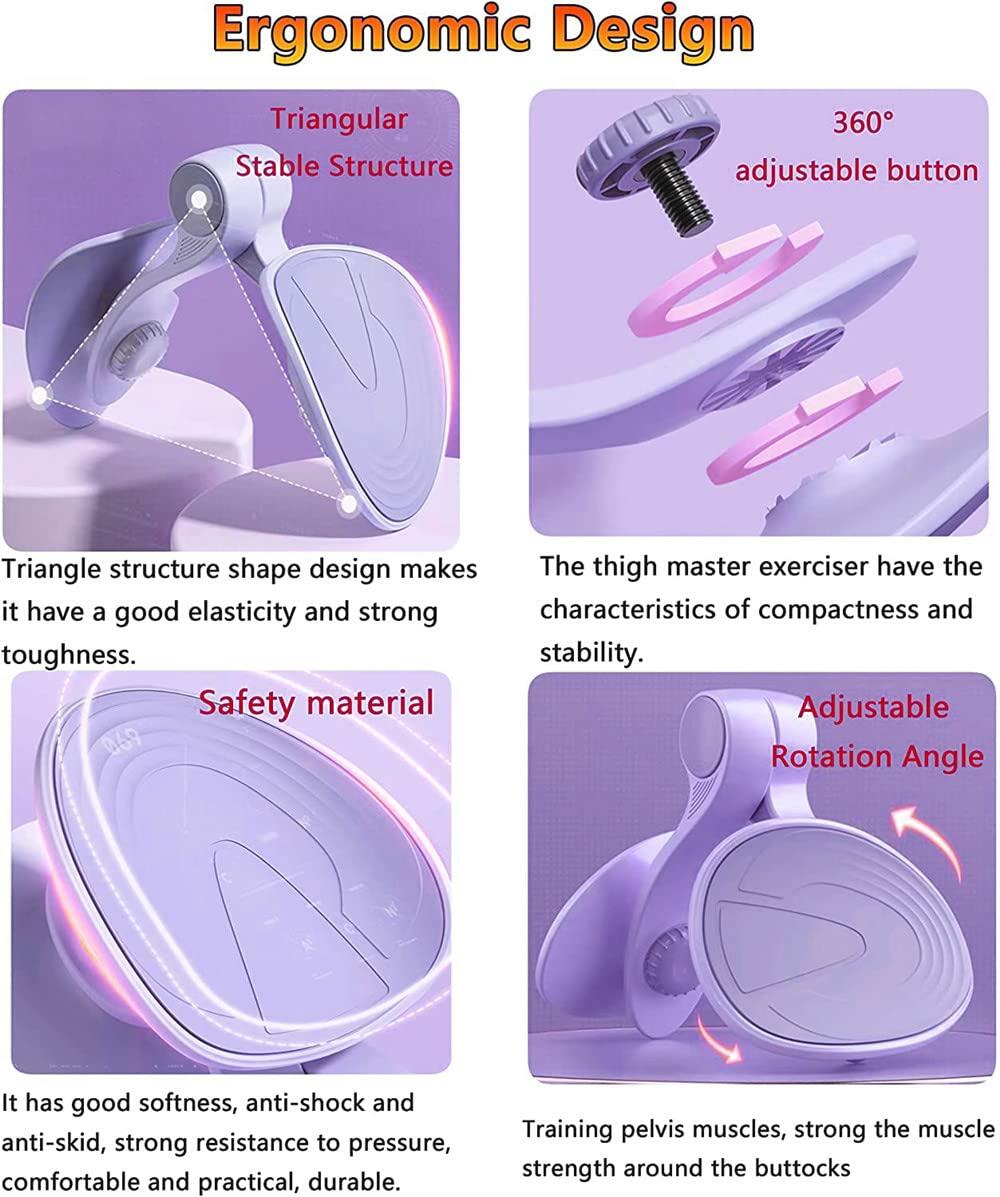 Kvittra Thigh Master Inner Thigh Toner Pelvic Floor Trainer Purple