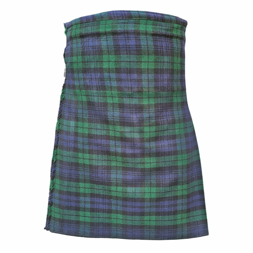 HAAUR TRADERS Men's Scottish Tartan Kilt Black Watch Leather Straps Size 36