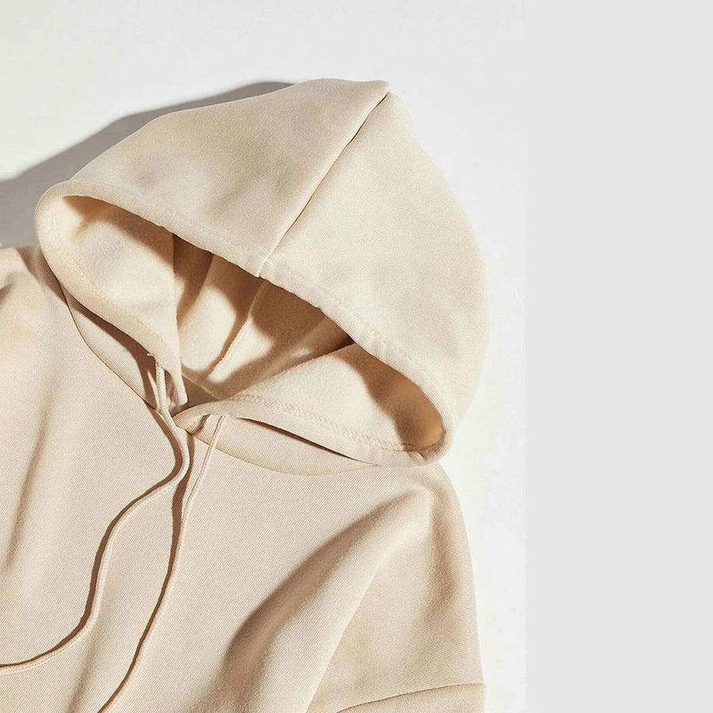 Srieox Dear Person Behind Me Hoodie Sweatshirt Long Sleeve Beige Size M