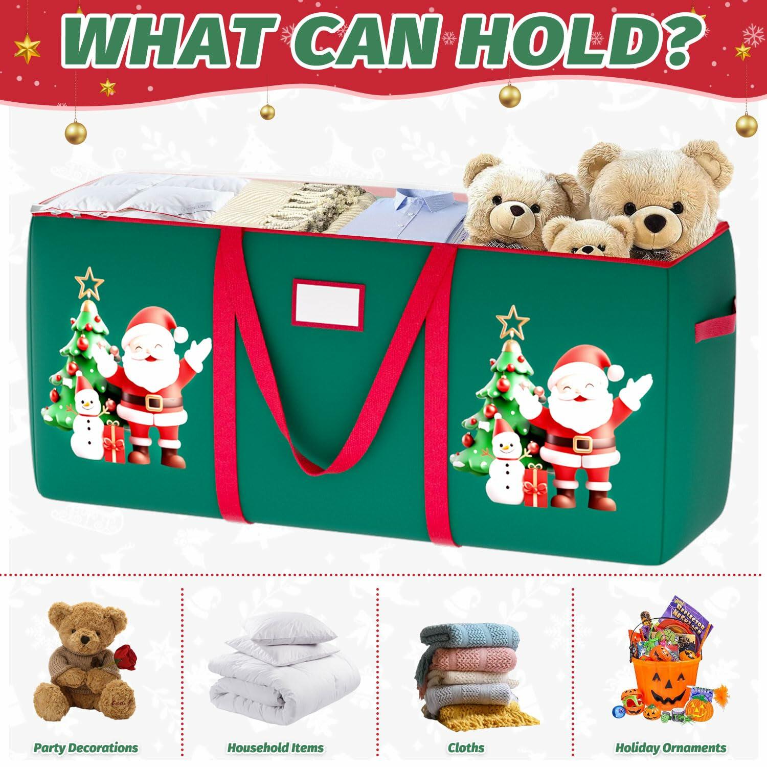 WUPIOS Christmas Tree Storage Bag 9FT Waterproof Green Large 1 Pack