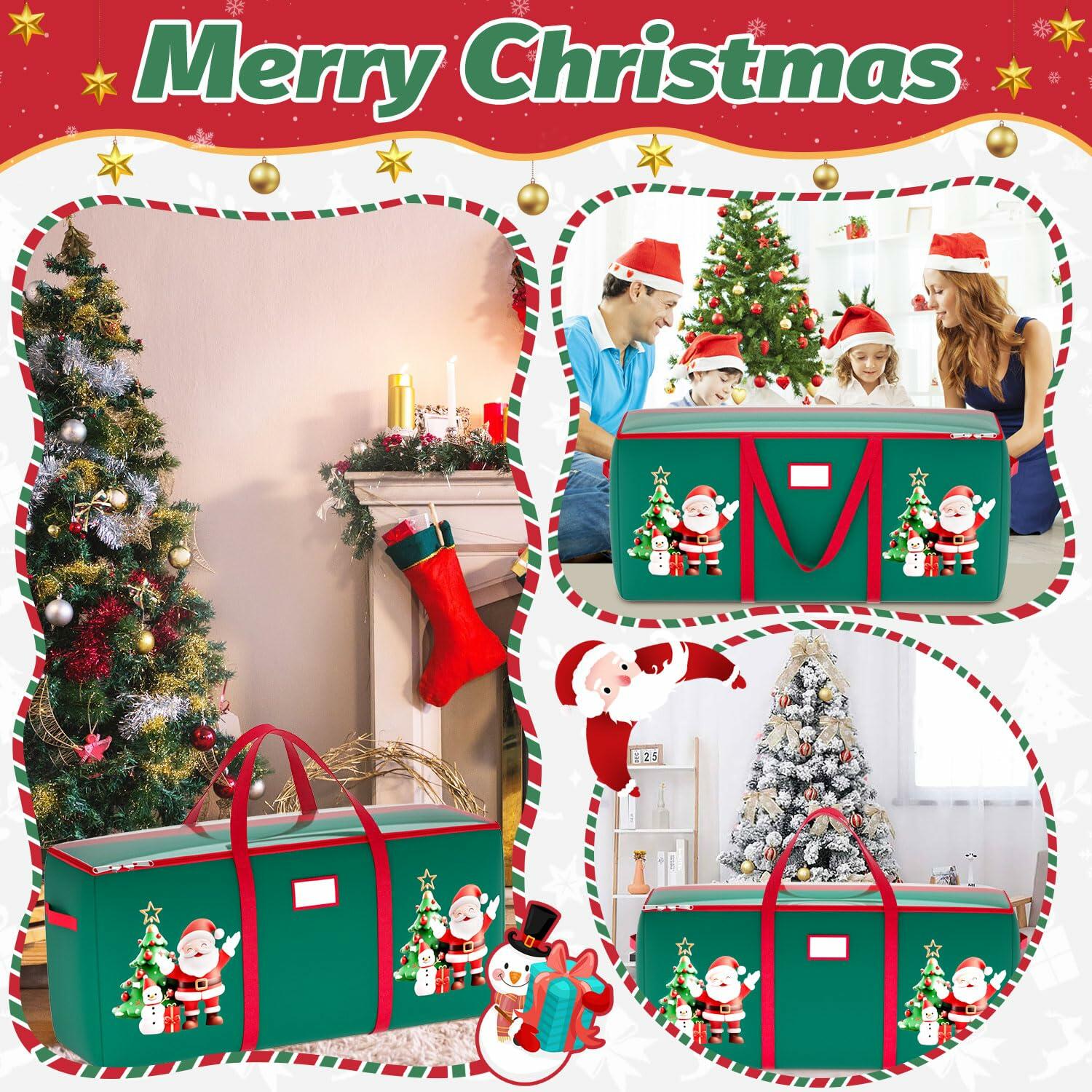 WUPIOS Christmas Tree Storage Bag 9FT Waterproof Green Large 1 Pack