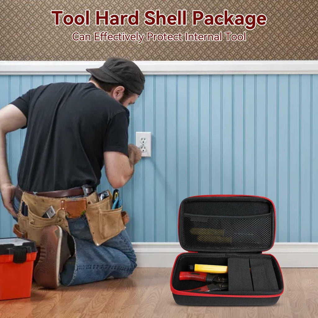 Cyrank Hard Tools Portable Storage Case EVA Hard Shell Bag 8.9x5.1x2.8in