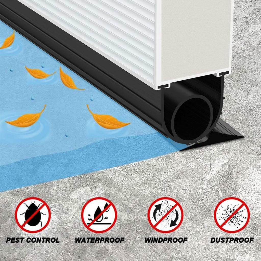 Jin&Bao Garage Door Bottom Seal Strip Weatherproof Rubber 12FT Length