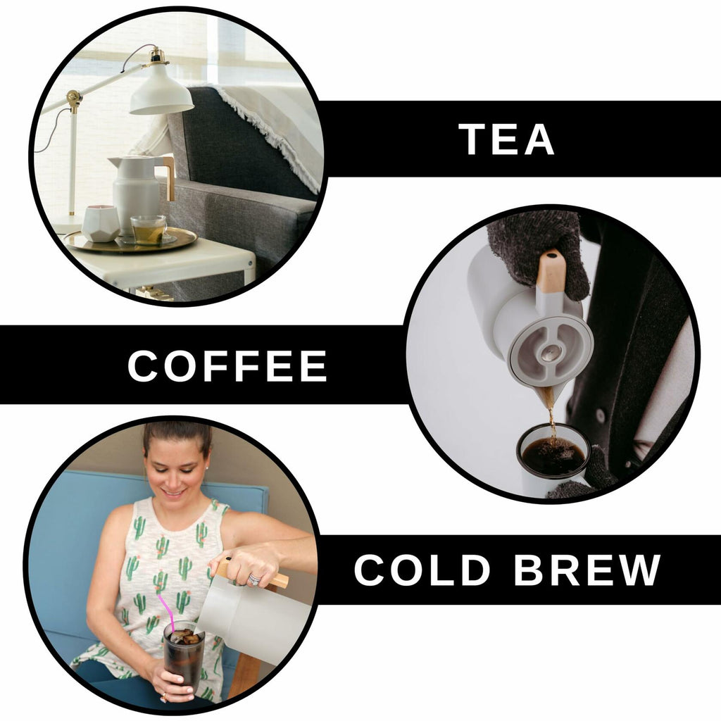 Hastings Collective Thermal Coffee Carafe 50oz Stainless Steel Gray