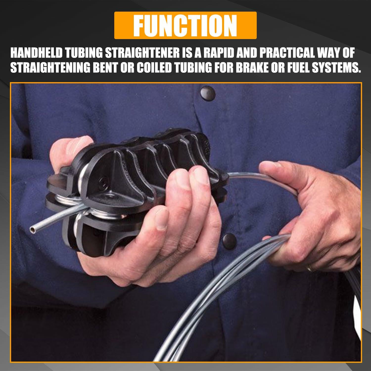 RANSOTO 3/16" Handheld Tubing Straightener Tool Copper Aluminum Steel