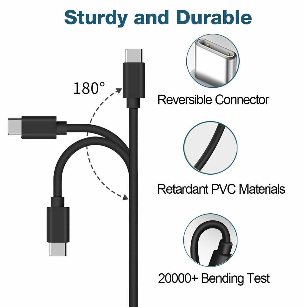 zonbto USB C Fast Charger for Jitterbug Lively Smart 3rd Gen Flip 2 Black