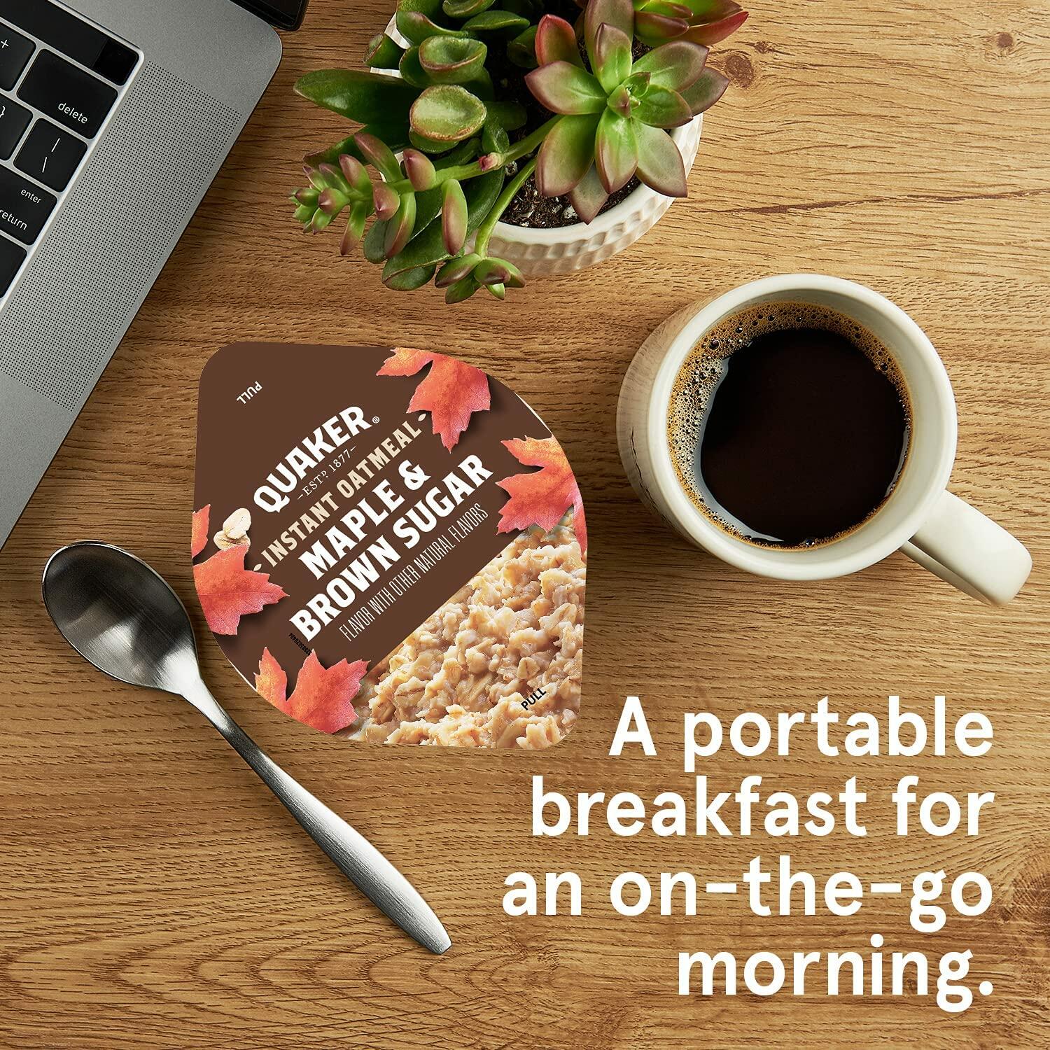 Quaker Instant Oatmeal Express Cups 4 Flavor Variety Pack 1.76oz 12 Count