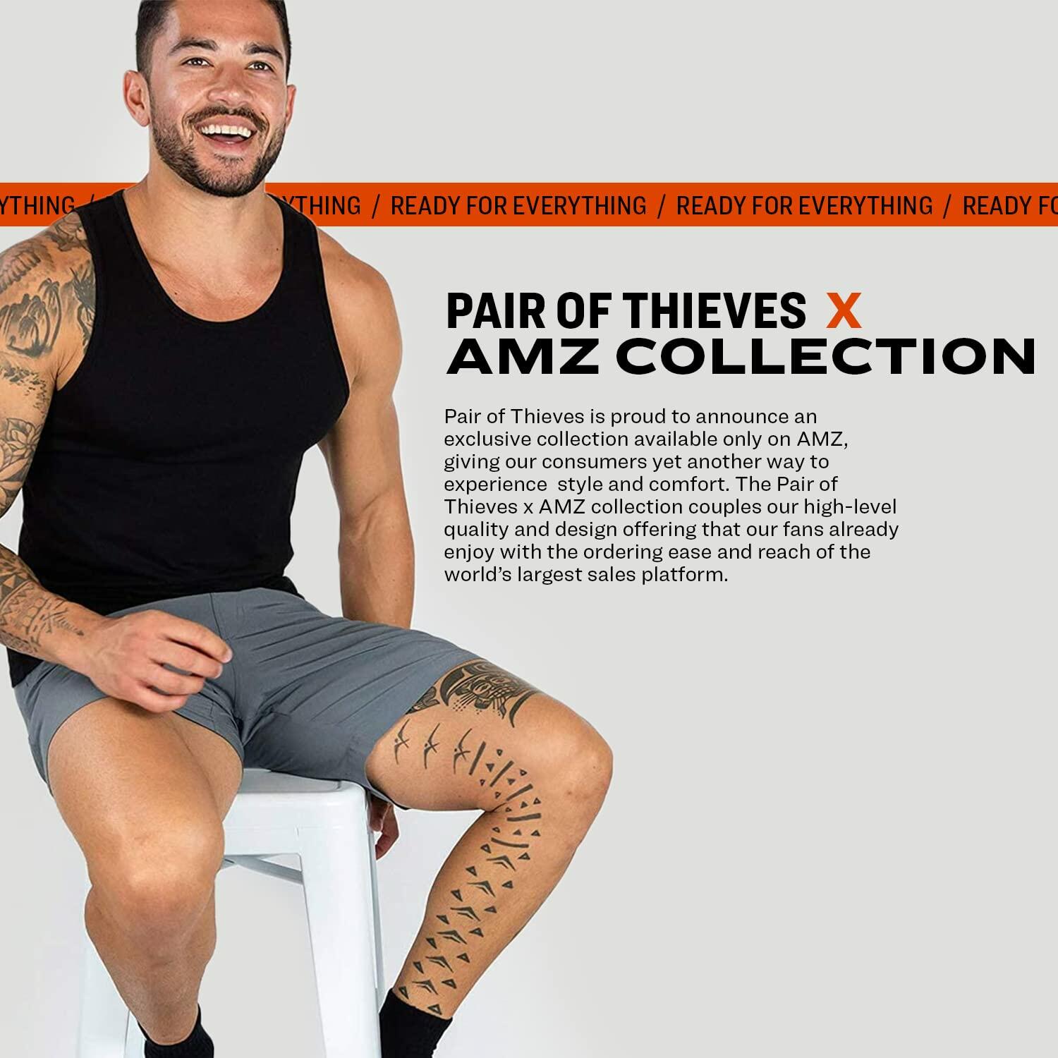Pair of Thieves Men's 3 Pack Super Soft Tank Top White Black Grey Size M
