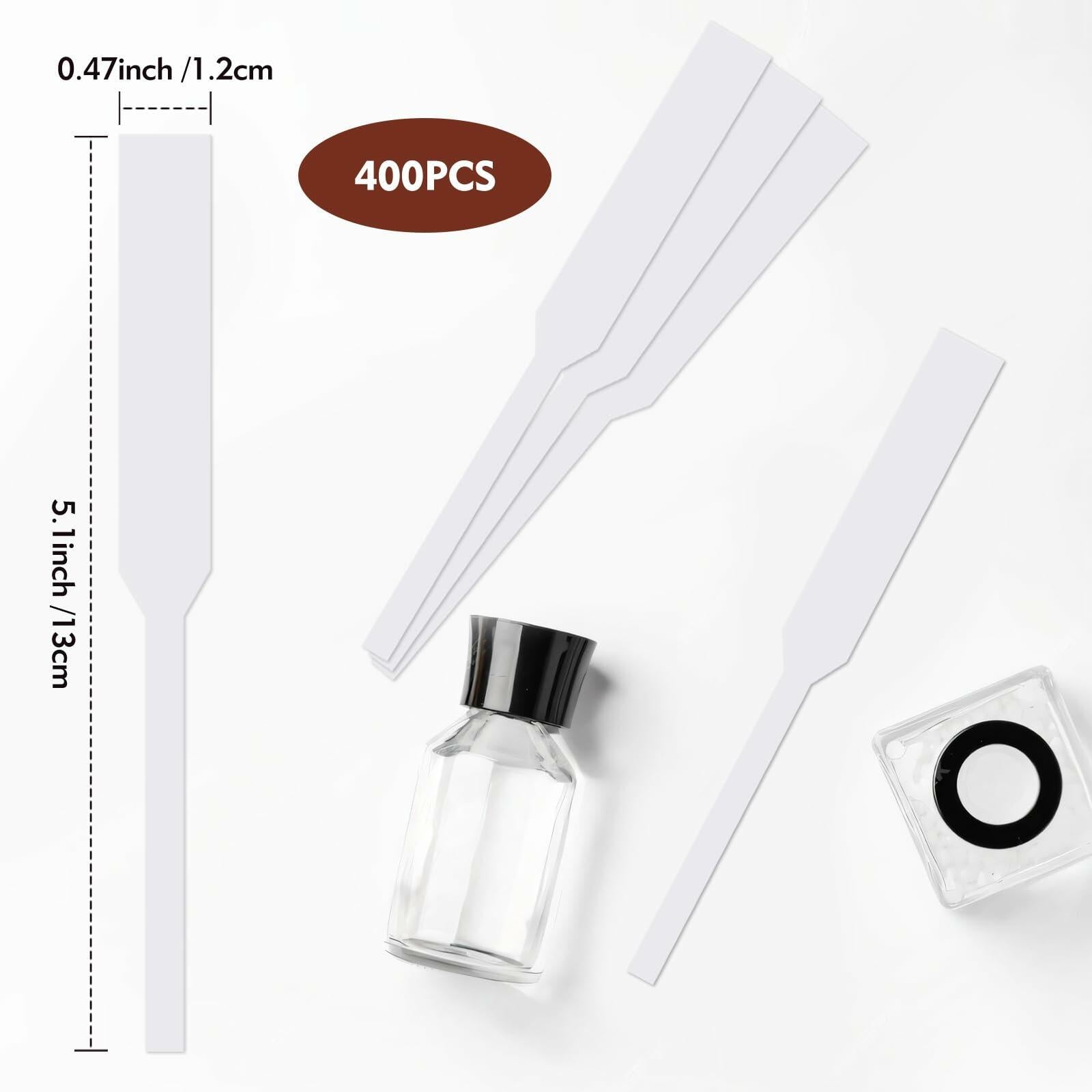 HiShutiao 400 Pcs White Perfume Tester Strips Disposable Fragrance Blotters
