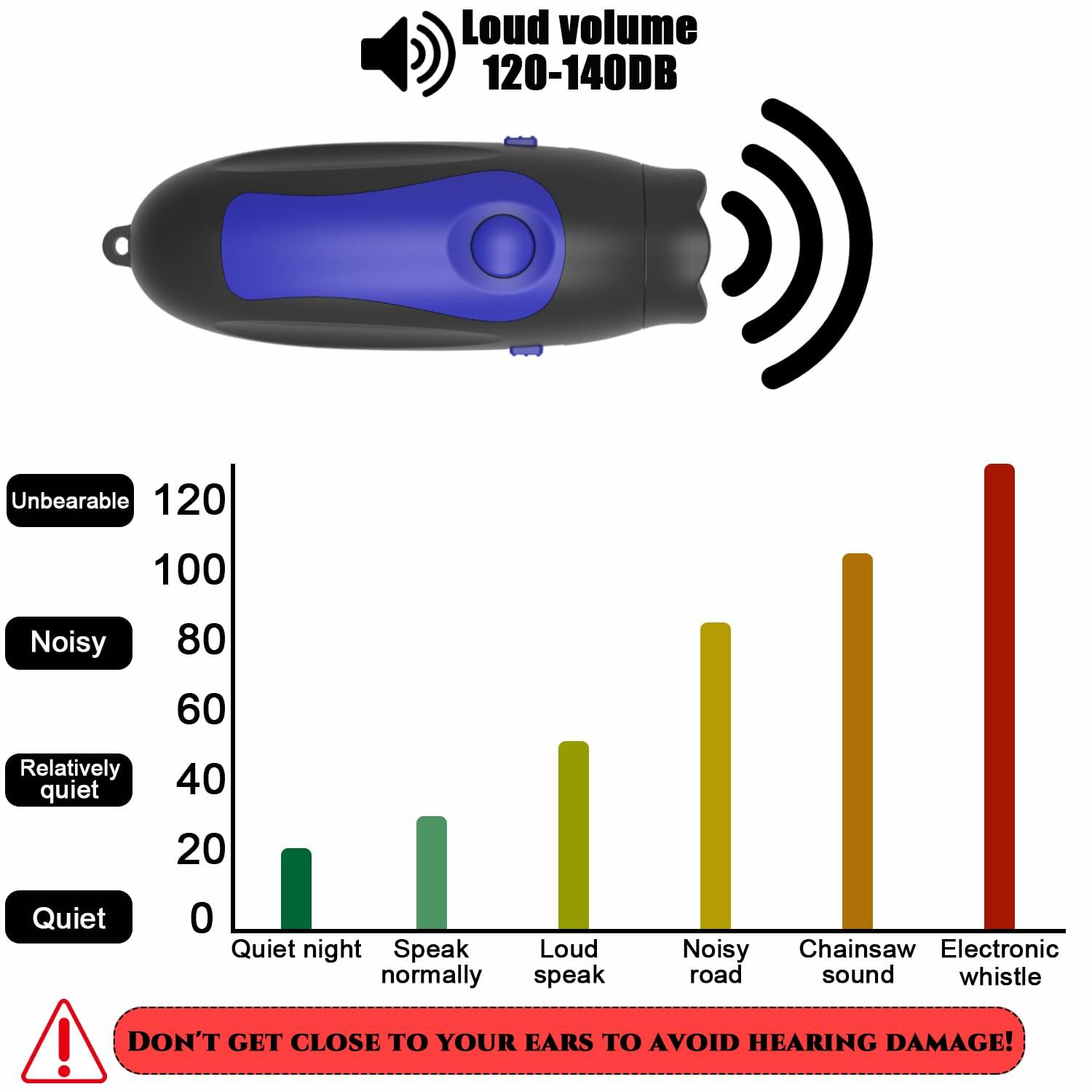 FJPTKELLY Electronic Whistle 130DB Loud 3 Tones Adjustable Blue Sports Coach