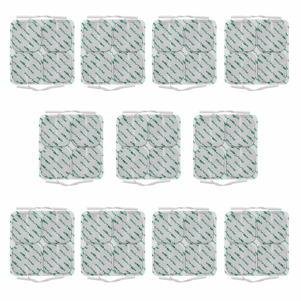 FITOP Tens Unit Electrodes Replacement Pads 44 Pcs White Electrotherapy