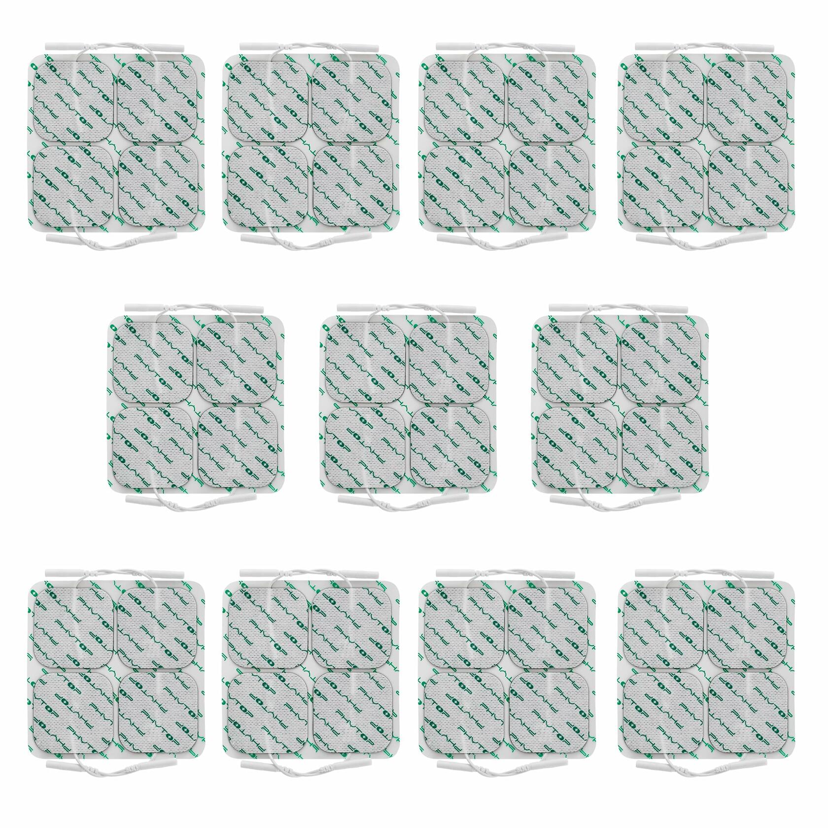 FITOP Tens Unit Electrodes Replacement Pads 44 Pcs White Electrotherapy