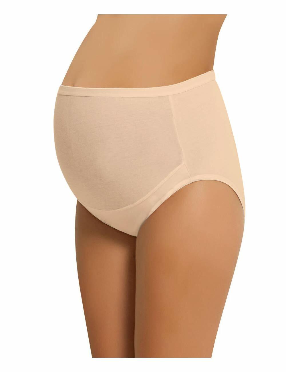 NBB Lingerie Women's Adjustable Maternity Panties High Cut Cotton Navy 3 Pack M
