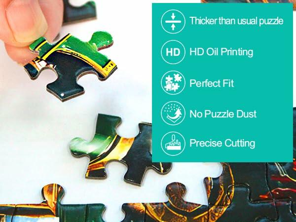 MINIWAN Unicorn Floor Puzzle 200 pcs Colorful-Forest 19x13 in