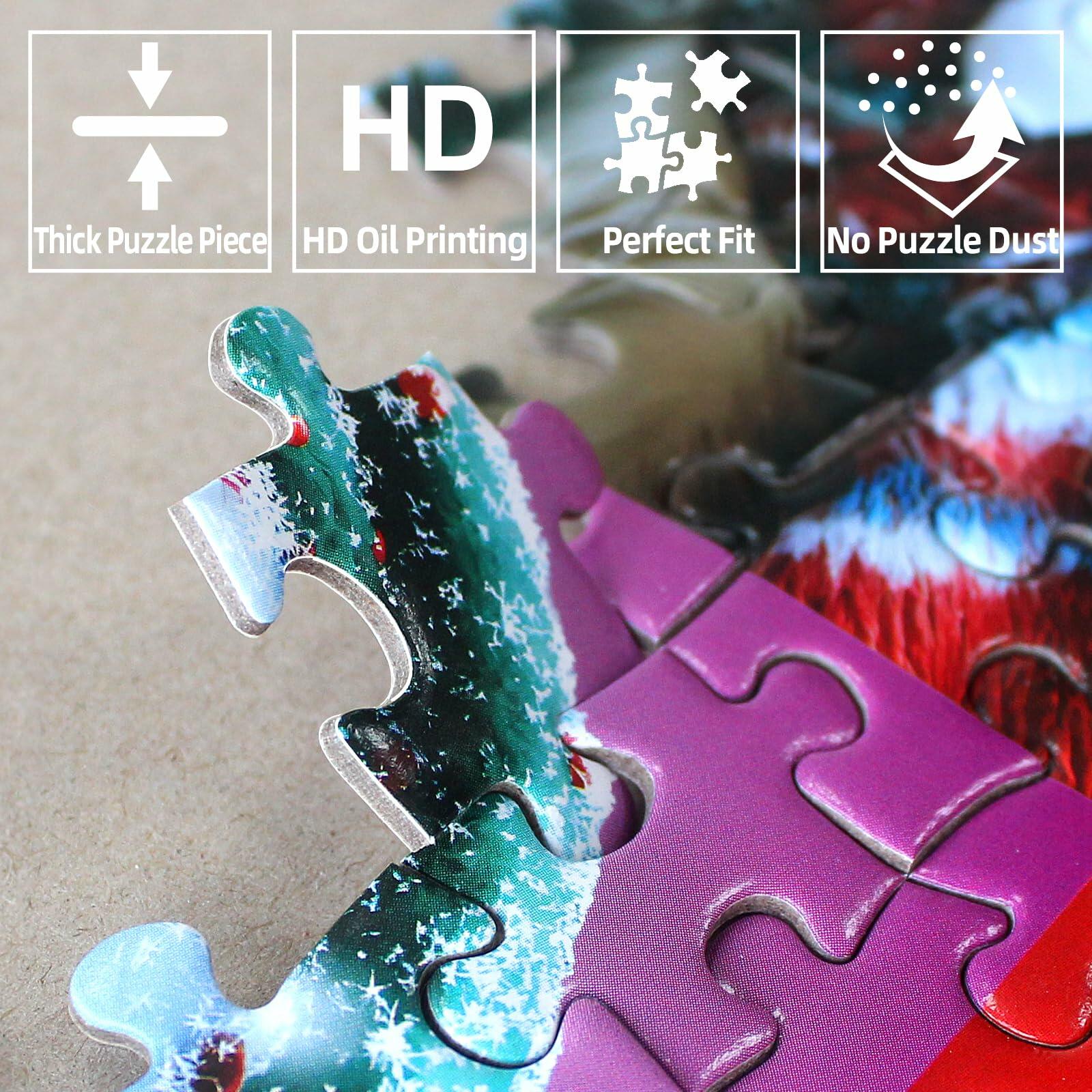 MINIWAN Unicorn Floor Puzzle 200 pcs Colorful-Forest 19x13 in