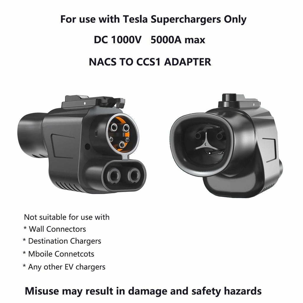 OthoKing Tesla Supercharger to CCS1 EV Adapter 500A 1000V Fast Charge