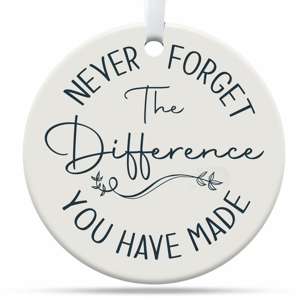 TinhCD Store Thank You Nurse Gift Ceramic Christmas Ornament Elegant