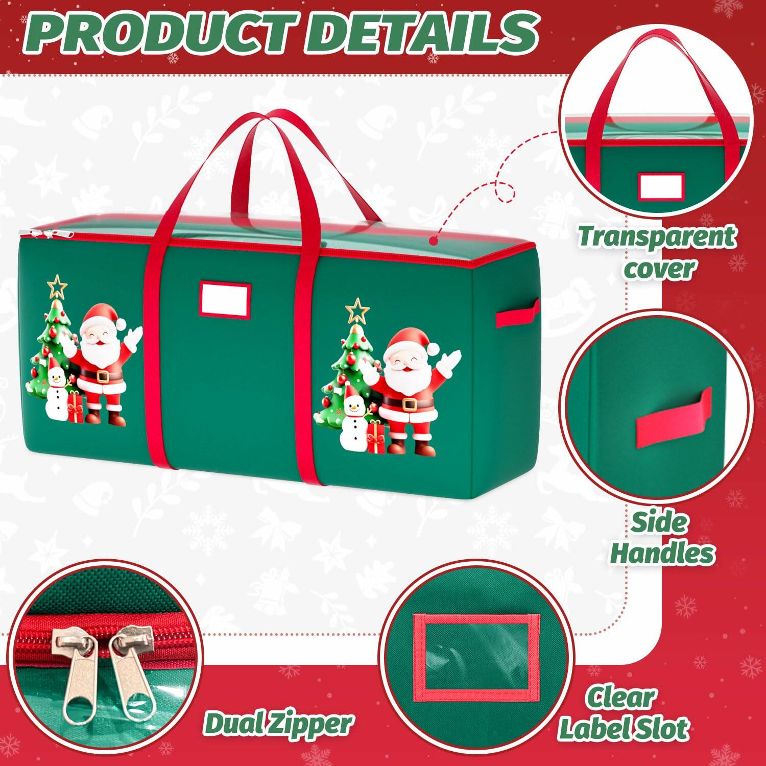 WUPIOS Christmas Tree Storage Bag 9FT Waterproof Green Large 1 Pack