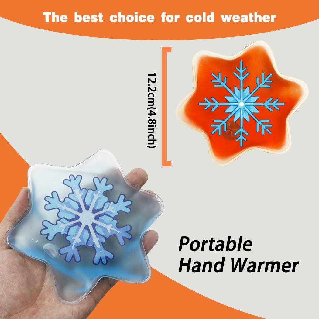Generic Reusable Snap-Click Hand Warmers 4 Pack Round Gel Heat Packs Cold