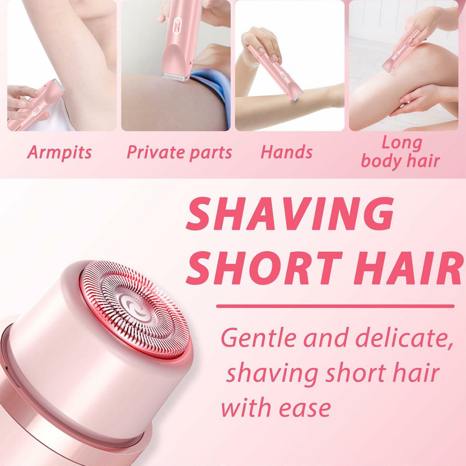 gonwain Bikini Shaver 2-in-1 Electric Dual Head Trimmer Purple