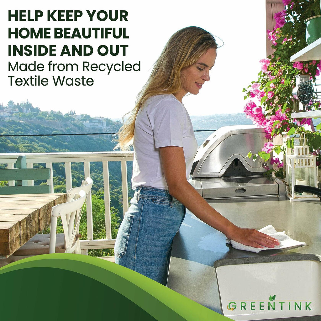 GREENTINK Eco-Friendly Reusable Dish Cloth Set 24-Pk 12x12in Multipurpose