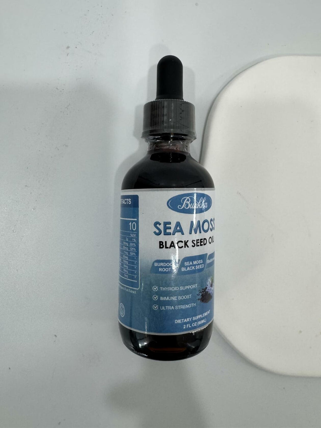 Bunkka Sea Moss Black Seed Oil Drops with Burdock Root & Vitamins 2 Pack 03/2026