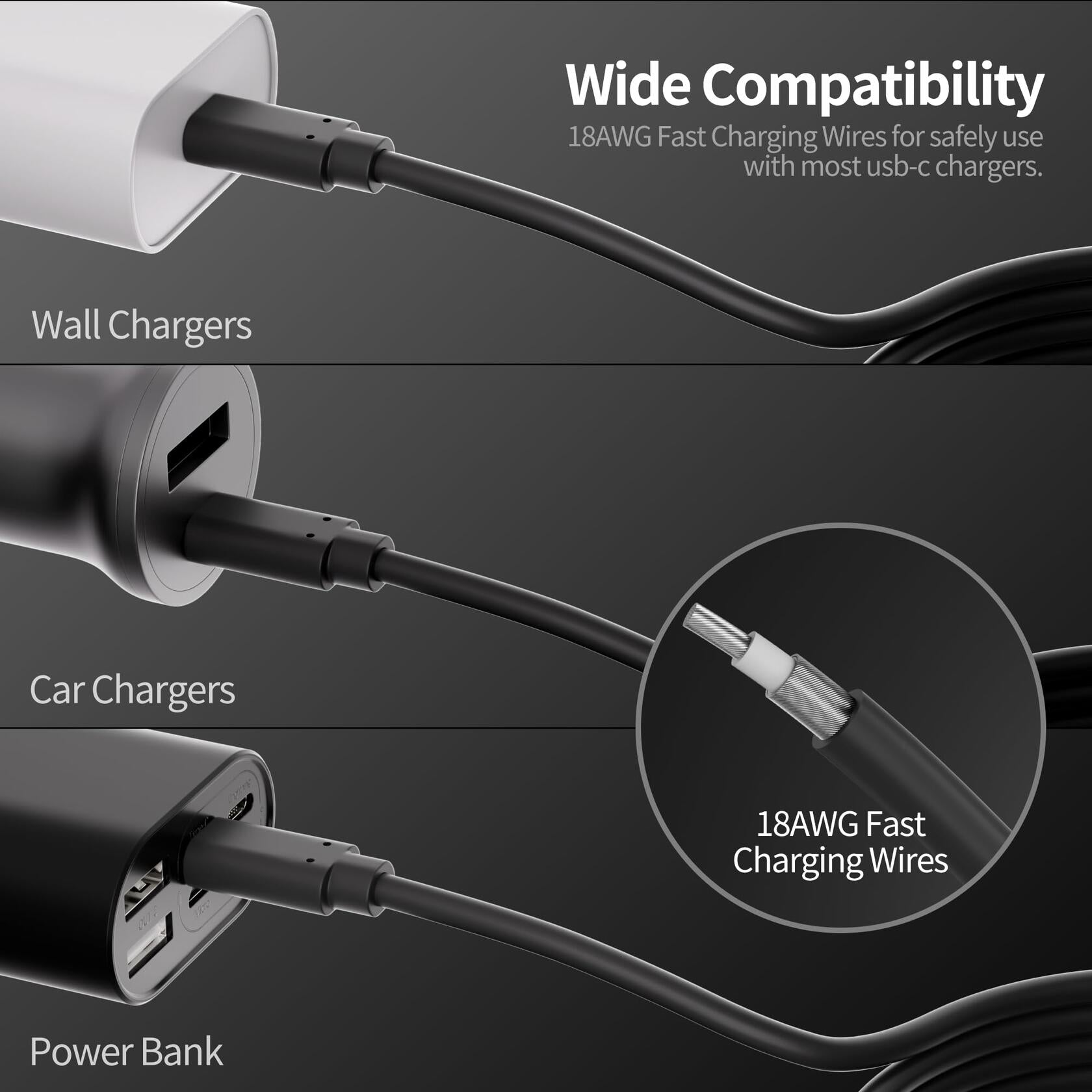 RVMARINEPAT Starlink Mini USB C to DC Power Cable 2M Waterproof Black