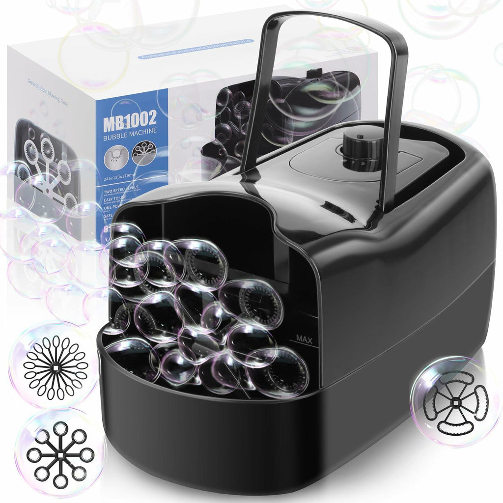 Beria Automatic Bubble Machine Kids Outdoor Toy 3 Bubble Sizes 2 Speeds