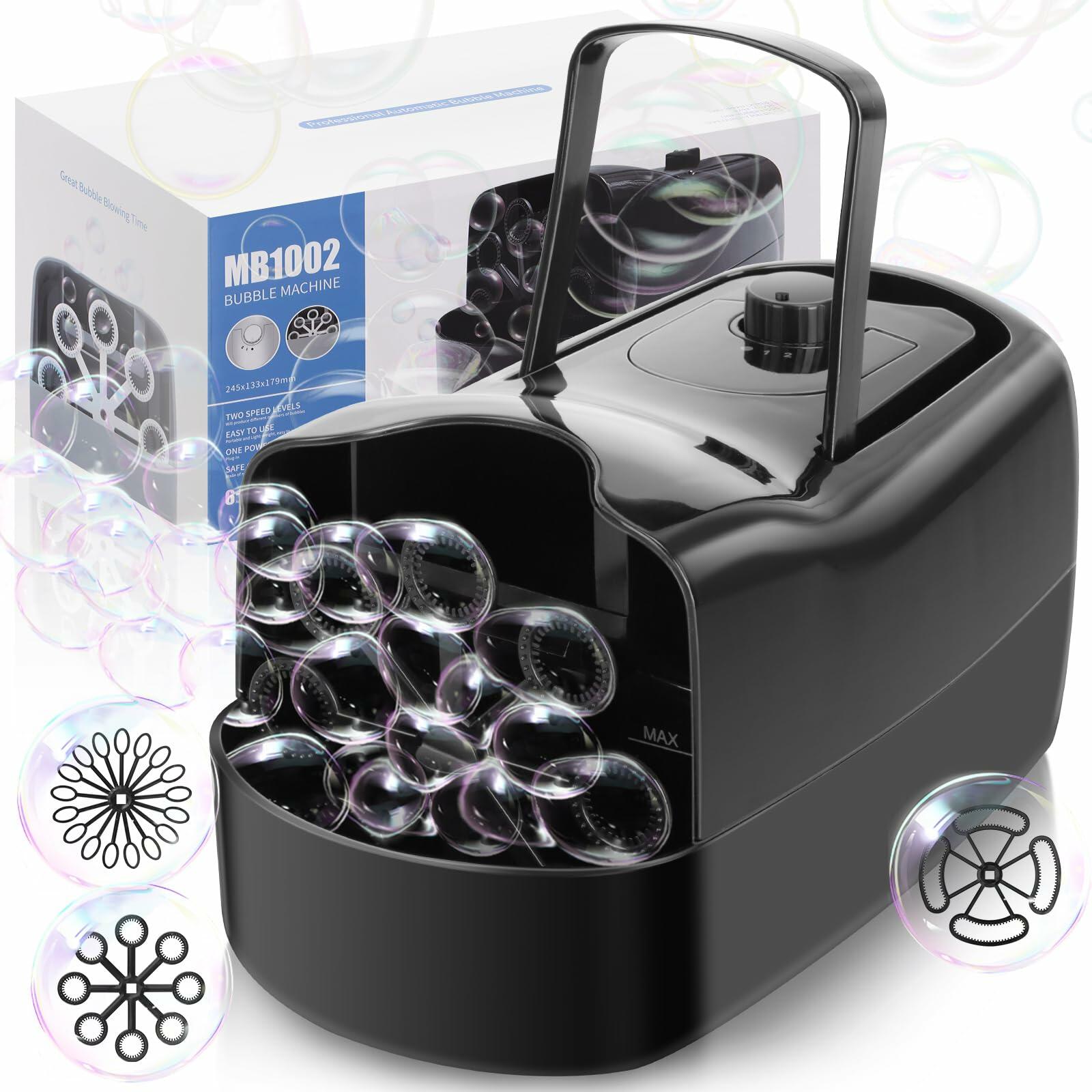 Beria Automatic Bubble Machine Kids Outdoor Toy 3 Bubble Sizes 2 Speeds