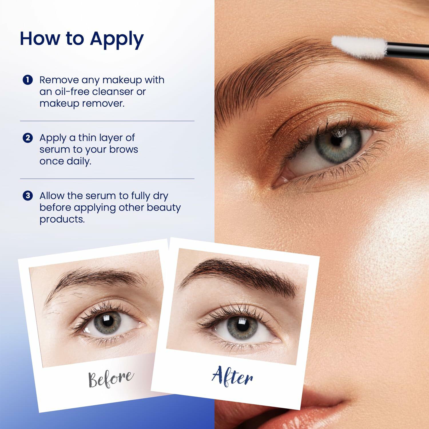Dersie Eyebrow Growth Serum with Peptide Complex Biotin Arginine 5mL Aloe