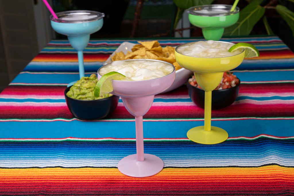 Better Dweller Metal Margarita Glass Tumbler with Lid Insulated Yellow