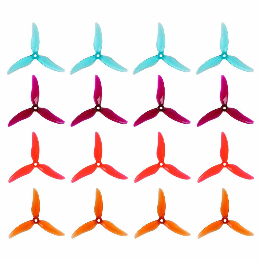 Crazepony 16pcs DALPROP T5045C 5045 5043 Tri-Blade Propellers CW CCW 5" Drone