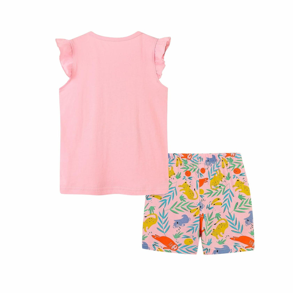 Zlwse Toddler Girls Summer Outfit Cotton Tank Top & Shorts Cute Clothing Set 3T