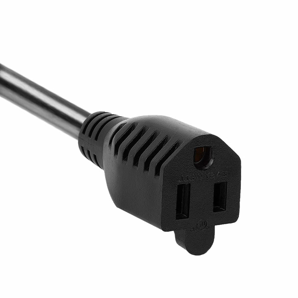 DEALTUS 15ft Nema 5-15 SJTW 14AWG Outdoor Extension Cord Waterproof Switch Black