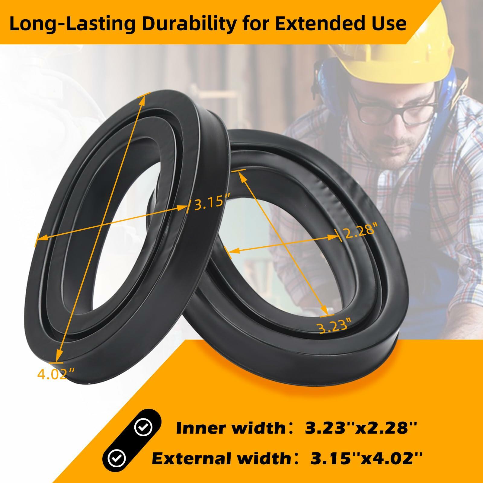 BJKing Gel Ear Pads Replacement for Howard Leight Impact Sport Pro Black GEL