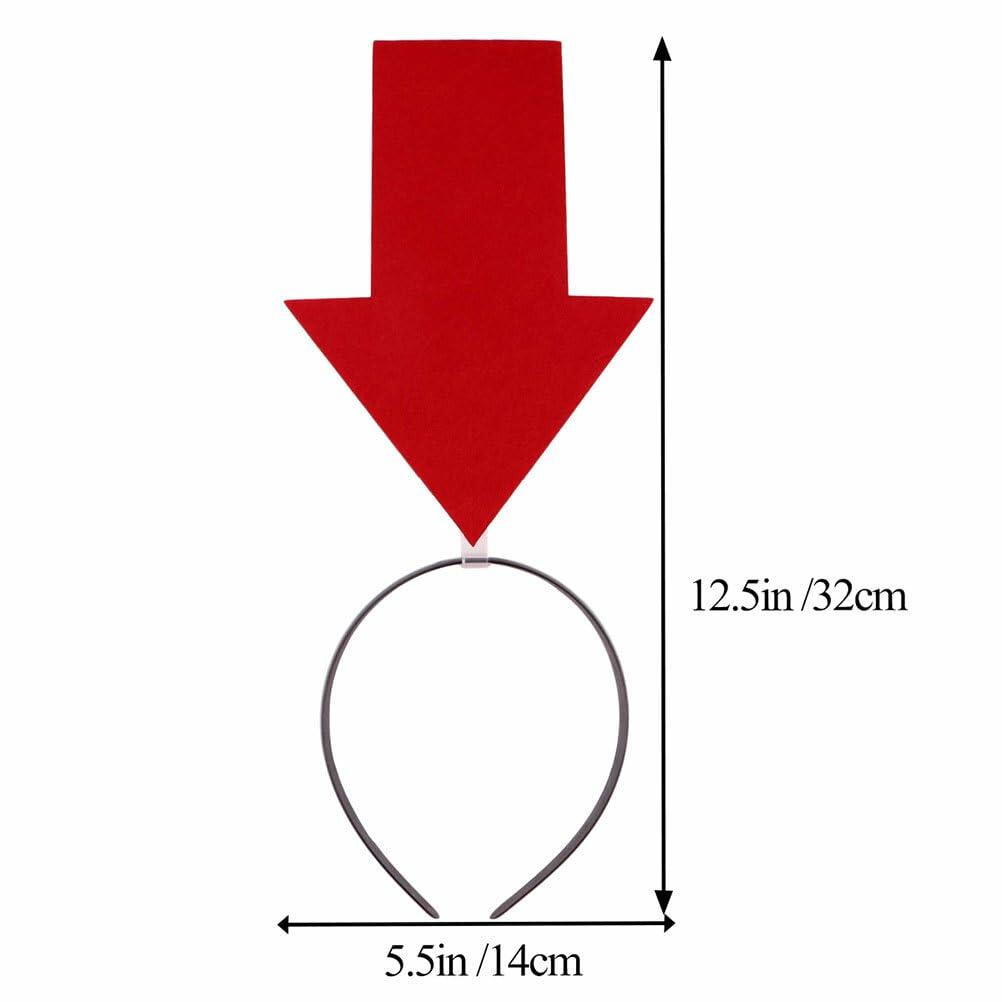 IMIKEYA Arrow Headband Red Cloth Halloween Hair Band Womens Novelty